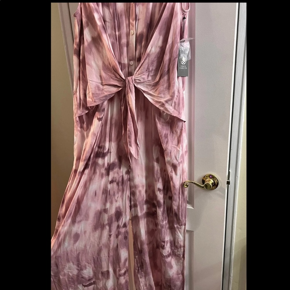 New Vince Camuto tie dye wrap jumpsuit Ladies Size XL - Picture 4 of 16